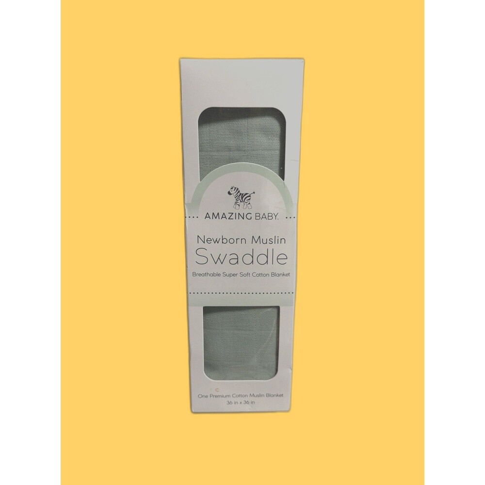 AMAZING BABY Newborn Muslin Swaddle breathable super cotton blanket Baby Gifts